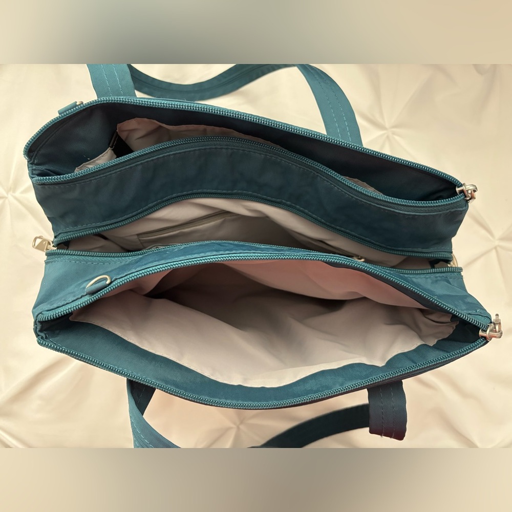 Magellan (Travelon) Teal Purse/Tote with RFID Blocking. NWOT - Picture 4 of 16